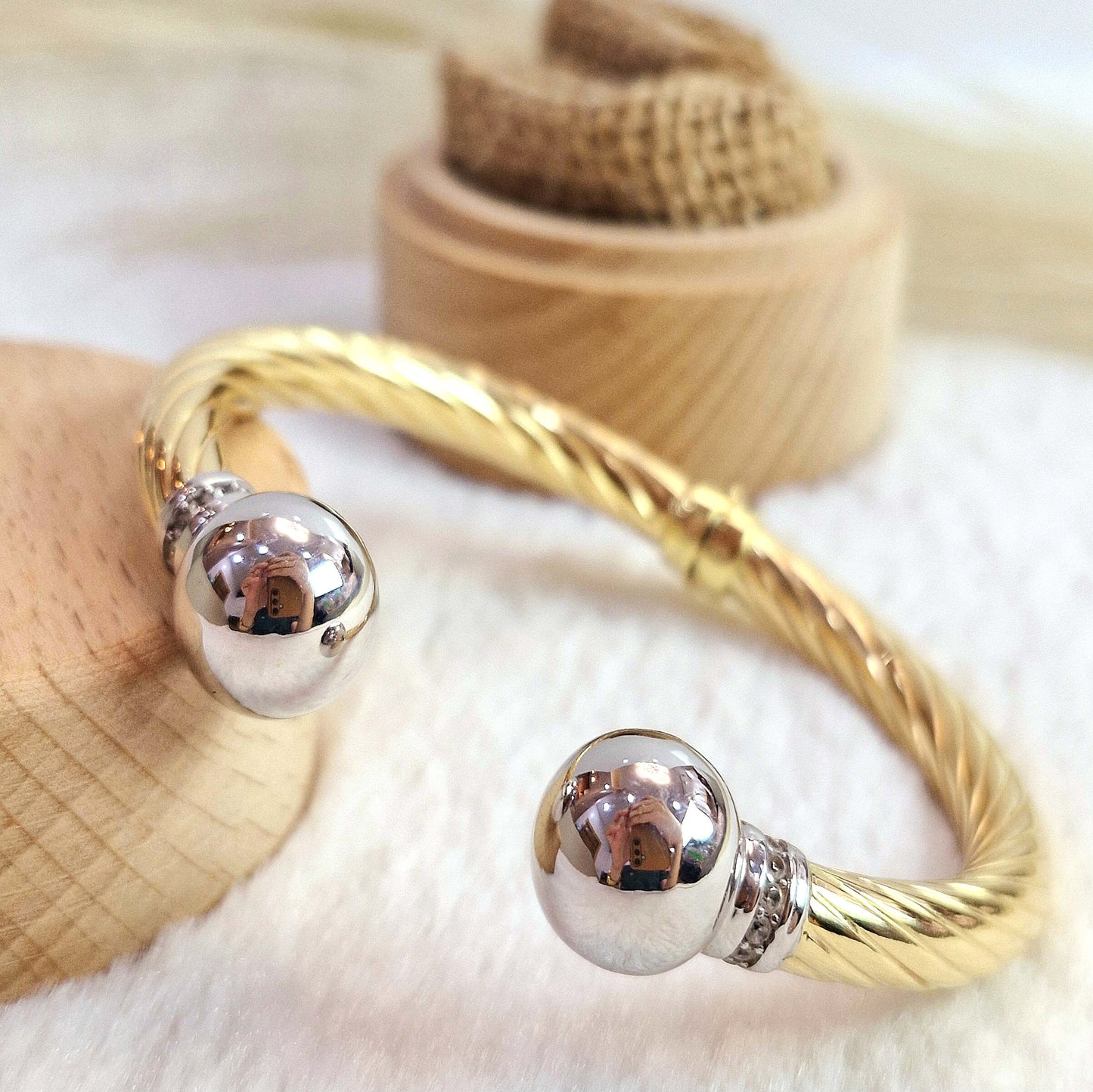 Twisted Ball Bangle