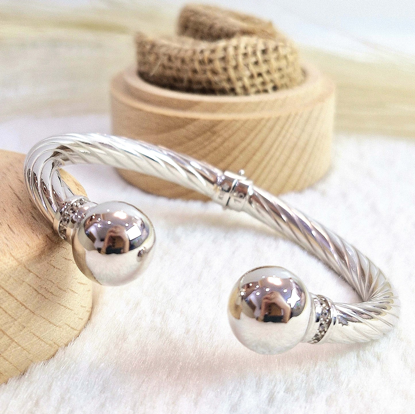 Twisted Ball Bangle